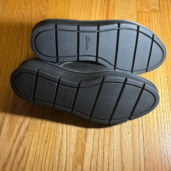 Clark’s Airabell Women’s Black Leather Shoes Size 9 - Picture 8 of 12